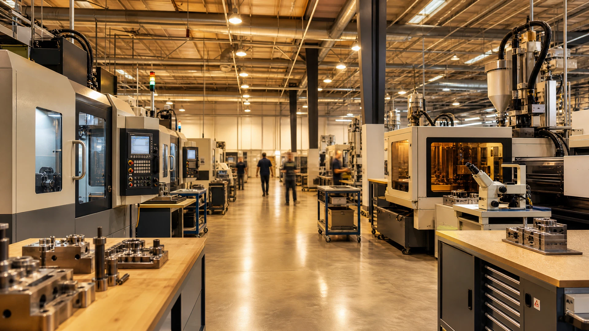STK Workshop manufacturing facility with precision CNC machines